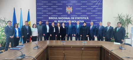 A delegation from the Republic of Tajikistan on a study visit to the National Bureau of Statistics